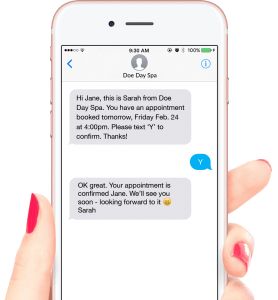 text messaging for salon & spa